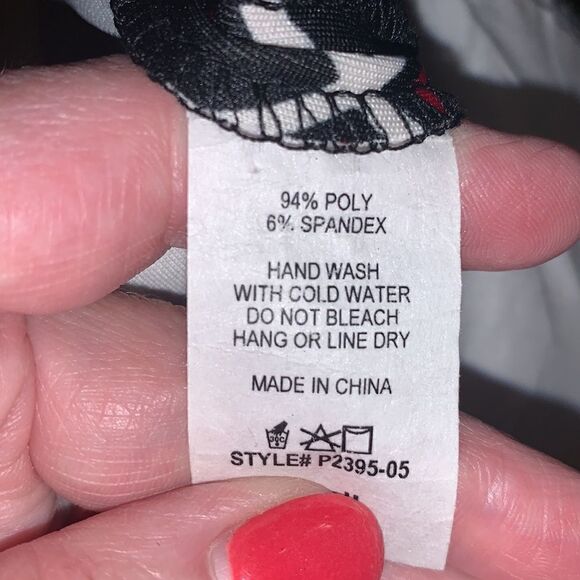 BRISE & BLUE pull-on red, white & blue leggings Small NWT - Picture 5 of 10